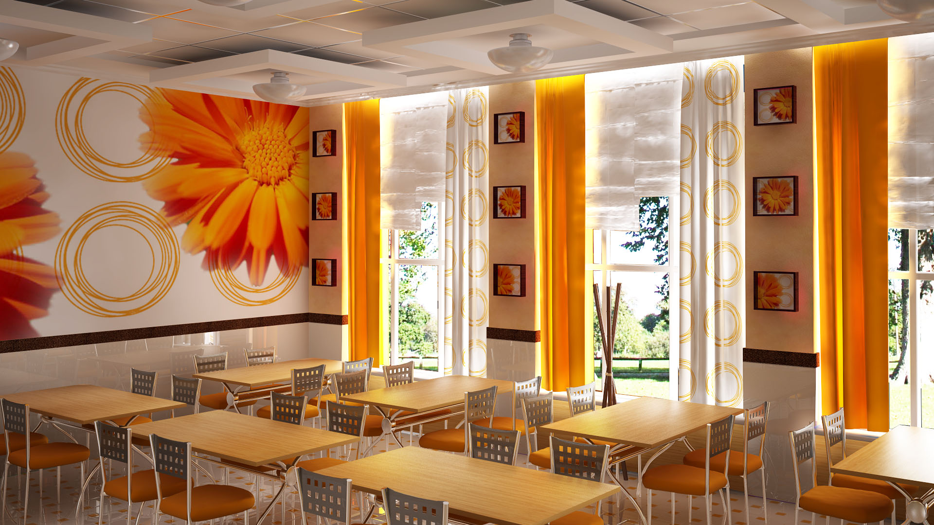 опалення кафе