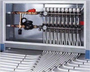 монтаж водяного теплого пола в подсобном помещении