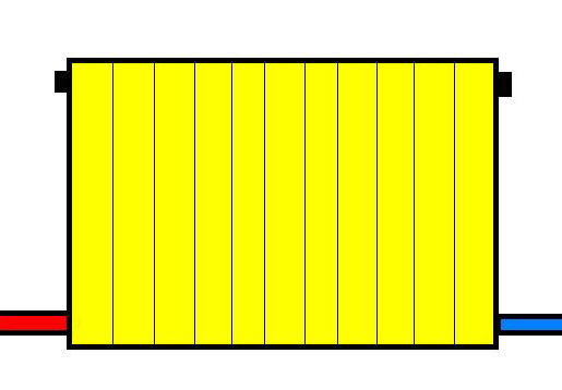 нижнее подключение радиатора