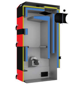 Габаритні розміри твердопаливного котла SEG - 50 METAL-FACH