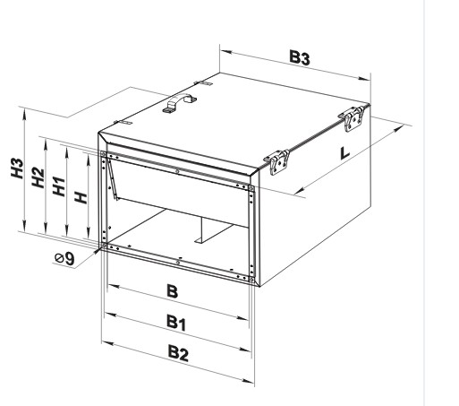 габариты ВКПФИ 4Д 700х400