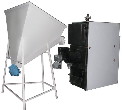 Сталевий твердопаливний котел з автоматичною завантаженням палива КОТВ-200-С-1 РОСС