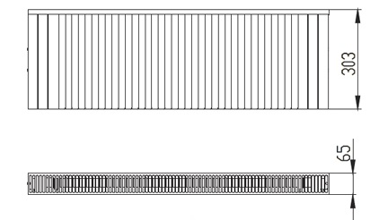 Радіатор опалення прохідний С20-45РП ROSS