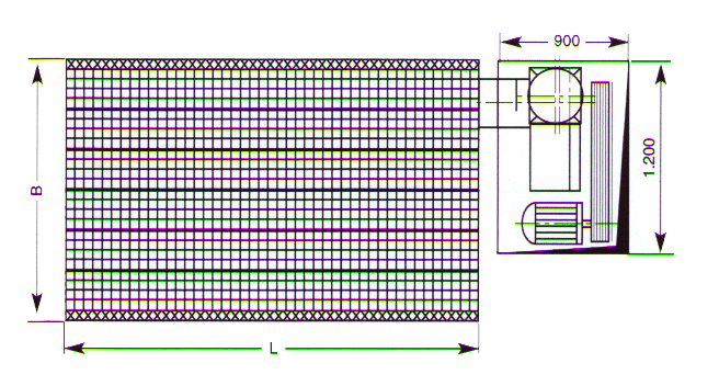 схема размеров вытяжной системы