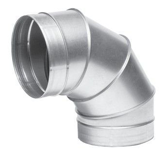 Колено из нержавейки 90 гр  0,5 мм 140ø