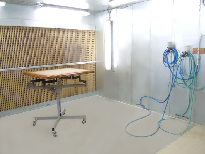 Покрасочная камера для мебели