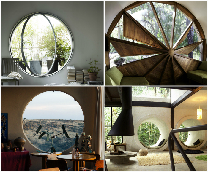 пластиковые окна в виде круга