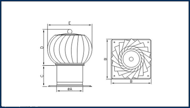 Схема вращающегося дефлектора