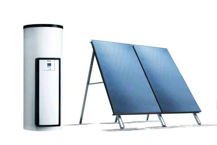 Пакетное предложение. Солнечная установка Vaillant auroSTEP/4 plus 1.150 фронтальный вид