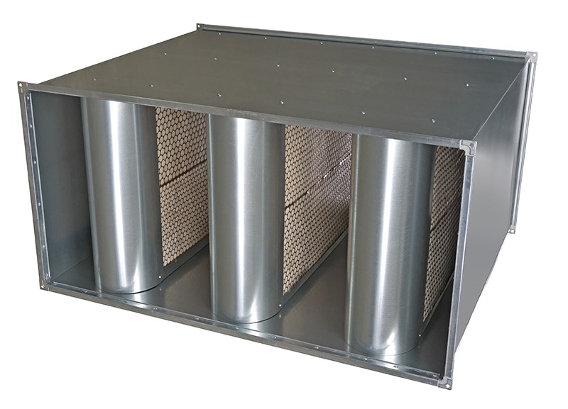 Пример пластинчатого шумоглушителя