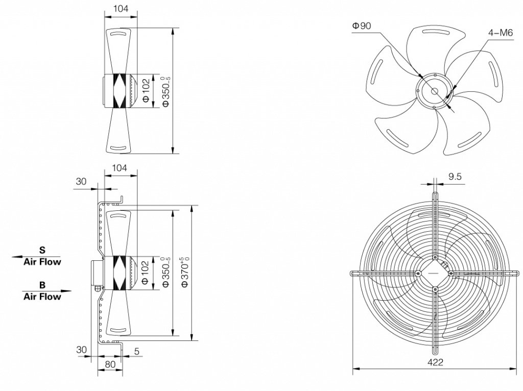 Осевой вентилятор WEIGUANG YWF 4D 350-S схема.jpg
