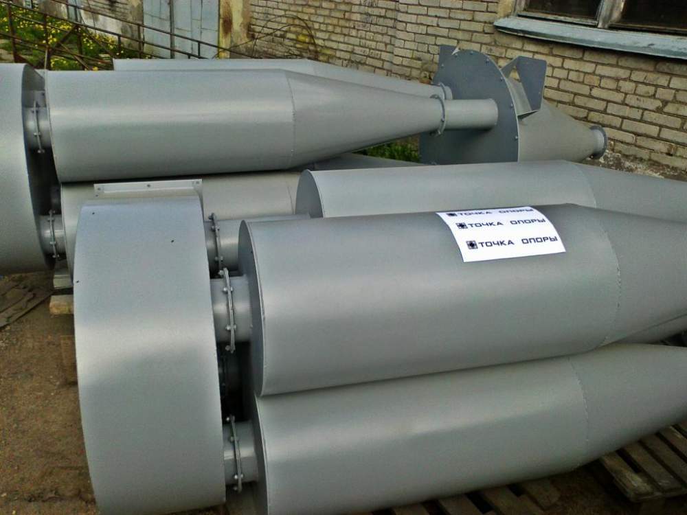 Циклон для пневмотранспорта монтаж