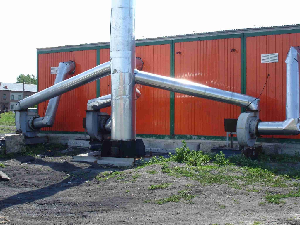 Дымосос Д-21,5х2 монтаж