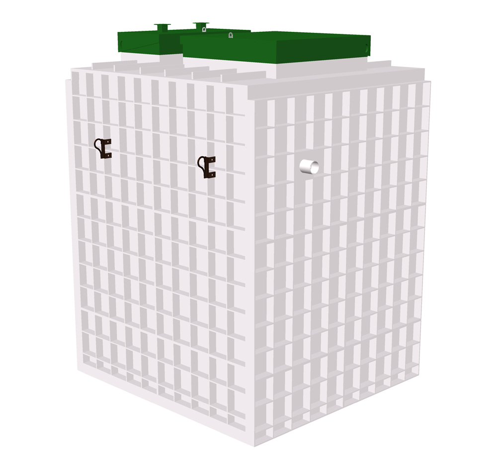 Станция биоочистки ТОПАС – 40 фронтальный вид