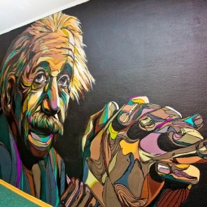 Акриловая роспись стен: изображение на стене