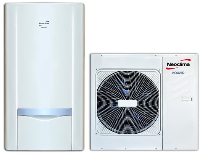 Тепловой насос Neoclima AQUAIR NS-HP 120 AH 3 фронтальный вид