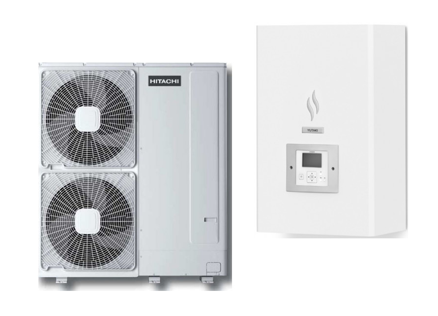 Тепловой насос HITACHI Yutaki S RWM-2.5 NE фронтальный вид