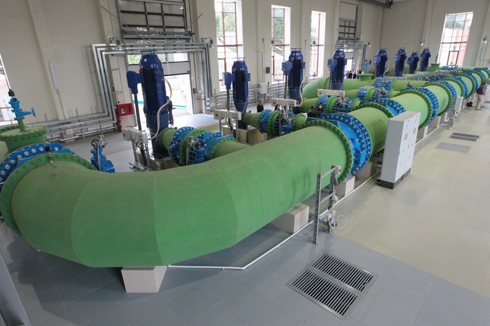 Машинный зал насосной сатанции