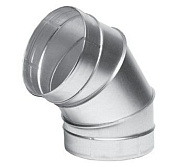 Отвод из оцинкованной стали 1250 мм 60 гр