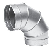 Колено из нержавейки 90 гр  0,8 мм 200ø