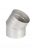 Отвод из оцинкованной стали 225 мм 30 гр 