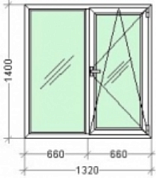 Окно Rehau Euro-Design 70 Фурнитура: AXOR
