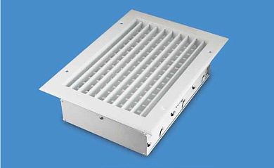 Вентиляционная двухрядная решетка с демпфером ES-KON EMC-UP 450x450